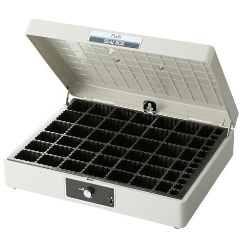 （まとめ買い）スチール印箱 特大 科目印収容数252個 エルグレー SB-001 [x3]