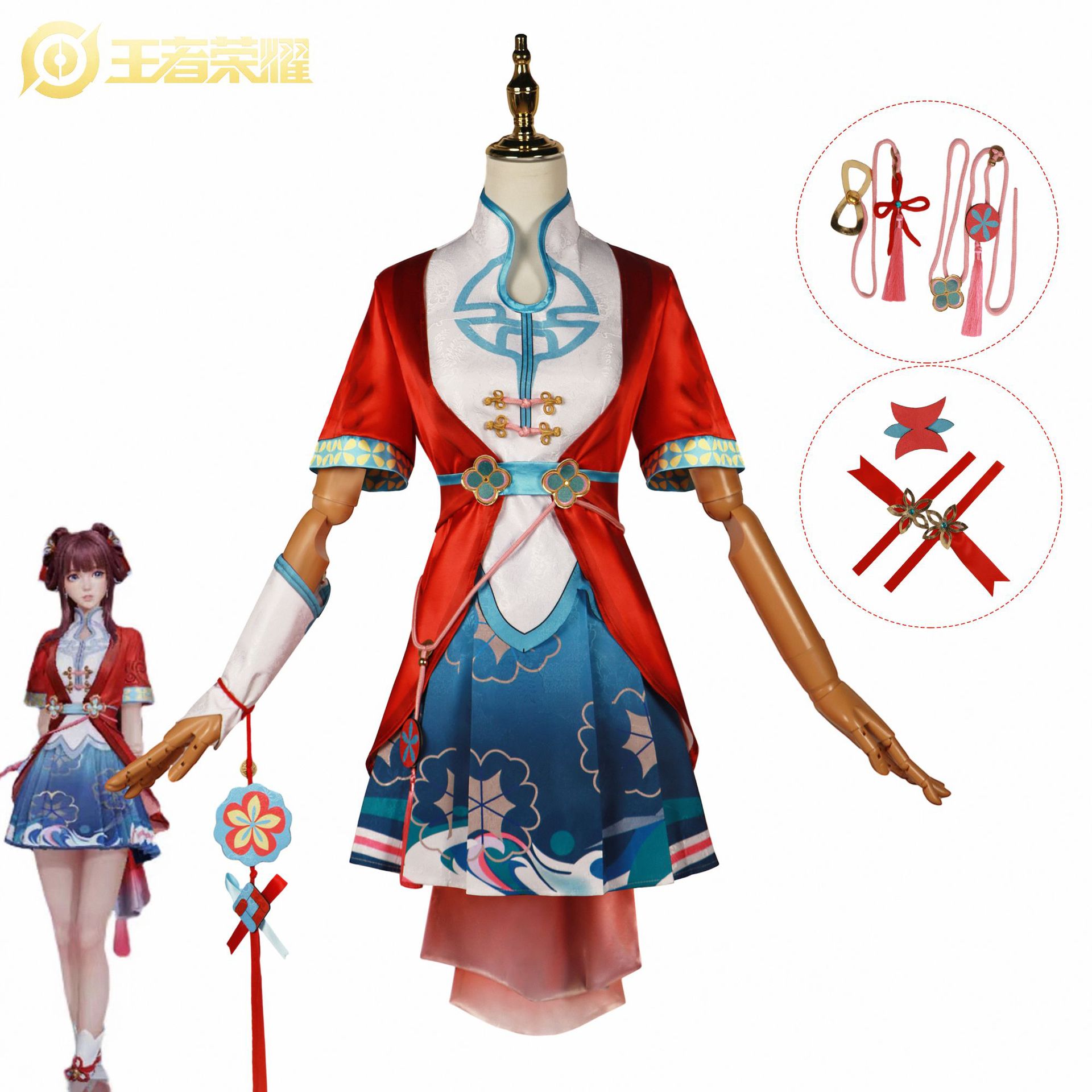 西施玲瓏珍味コスプレ衣装王者の栄光ゲームハロウィン西施コスプレ女