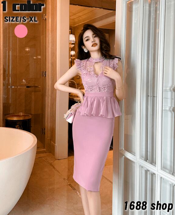 出血大サービス 2025 タイトワンピース 姫系ワンピース　花柄　ワンピース インポート ひざ丈 ミドル丈 エレガント　韓国ファッション シンプル Vネック パーティドレス ノースリープ　お嬢様 セク