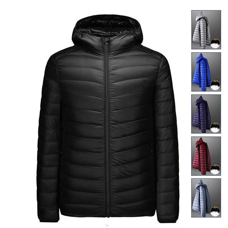 大人気 上品 ダウン90% 秋冬　ダウンコート メンズ ダウンコート ショート メンズ ダウンジャケット フード付き ショート丈　コート アウター ダウン 防寒保温
