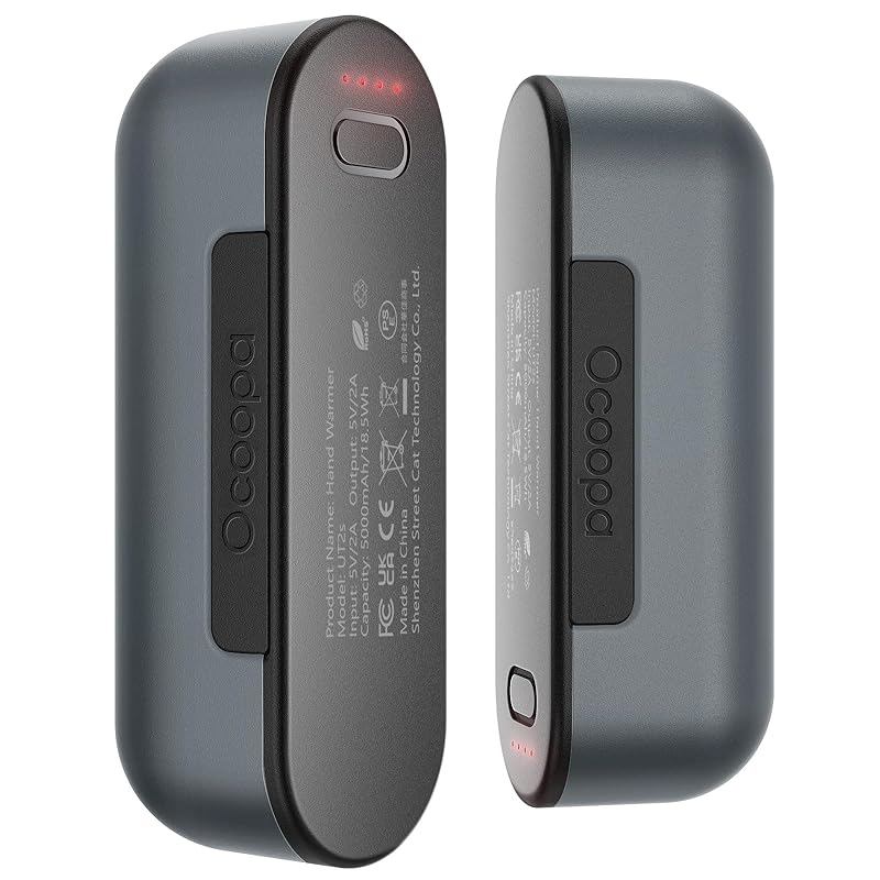 OCOOPA 充電式カイロ磁力ハンドウォーマー10000mAh 16時間の使用時間4階段温度調節可能10000mAh 1台2役携帯充電器 誕生日 贈り物 通勤 通学 電気あんか 寒さ対策 U