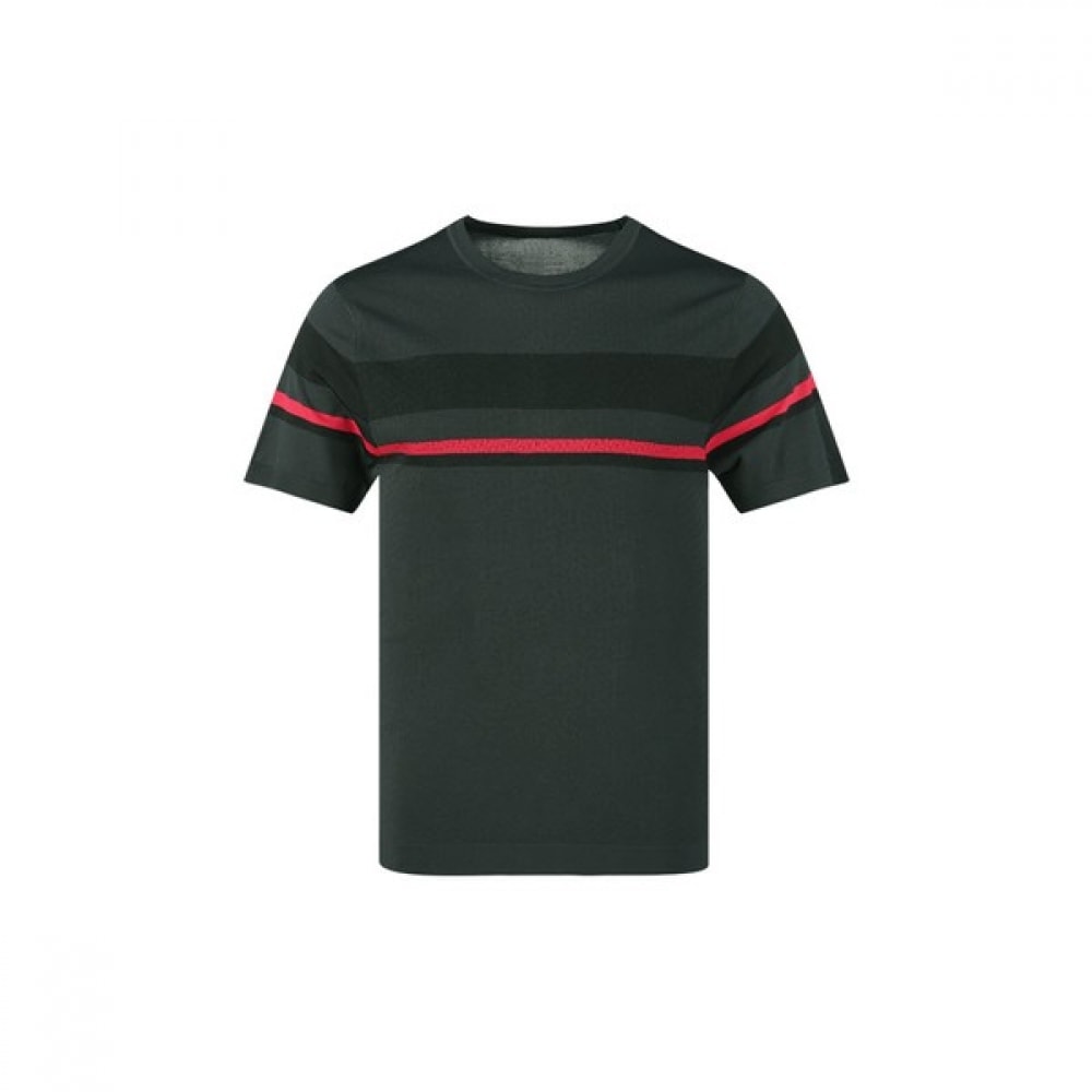 (ラックスゴルフ) ラックスゴルフレッドボルトメンズラウンドネックカラー半袖ゴルフニット RM4M407