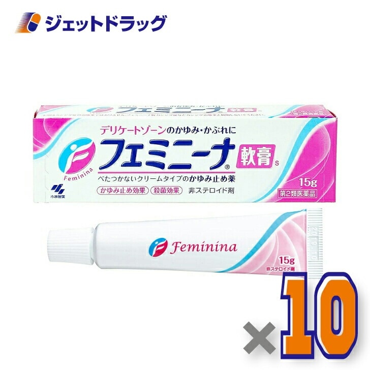【第2類医薬品】フェミニーナ軟膏S 15g ×10個 セルフメディケーション税制対象
