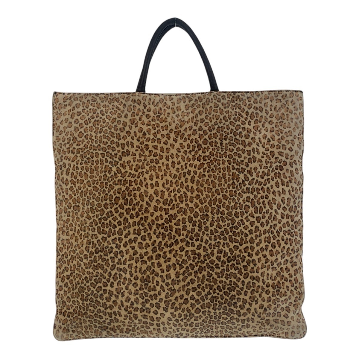 美品 アナグラム ブラウン ブラック 黒 スウェード/レザー トートバッグ レディース 500583