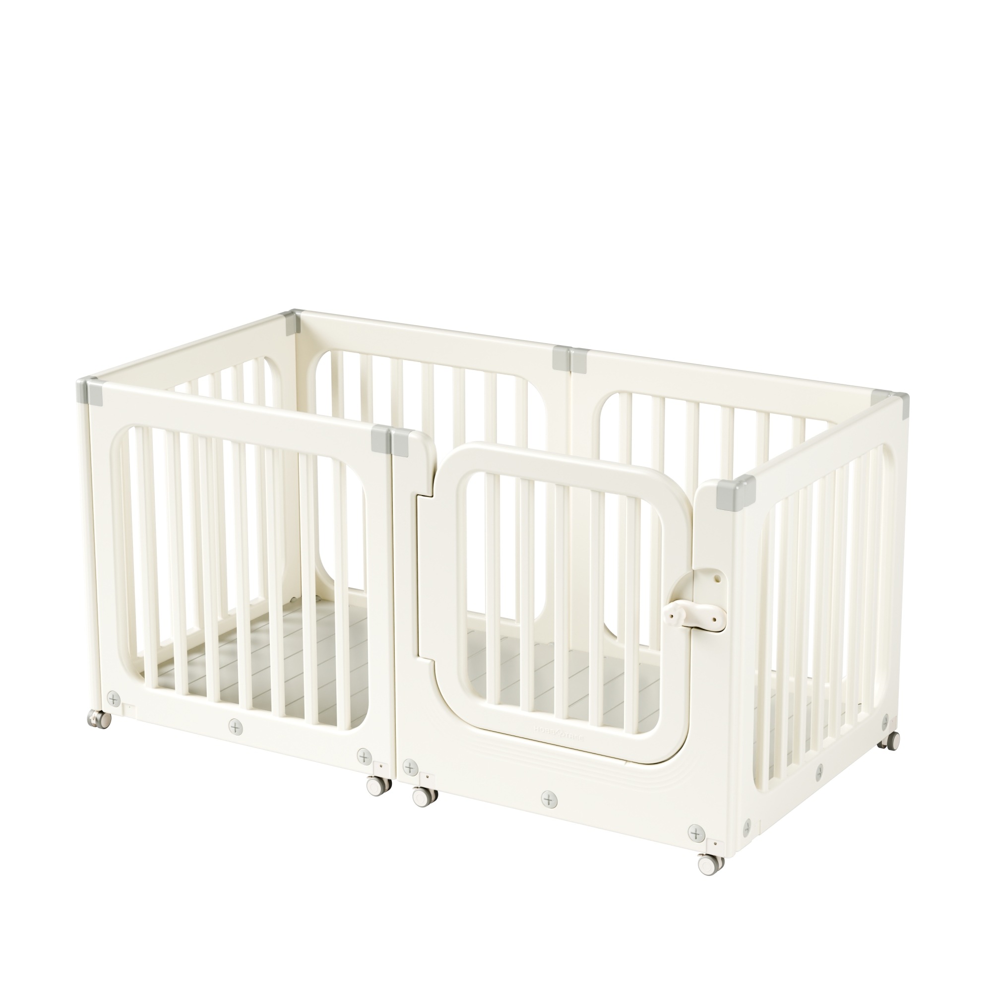 【国内へ発送&送·料·無·料】ベビーサークル キャスター付き 小さめ プレイヤード プレイサークル 移動ラクラク ドア付 ベビーフェンス 設置簡単 柵 ベビーガード キッズ 赤ちゃん プレゼント かわ 27,095円