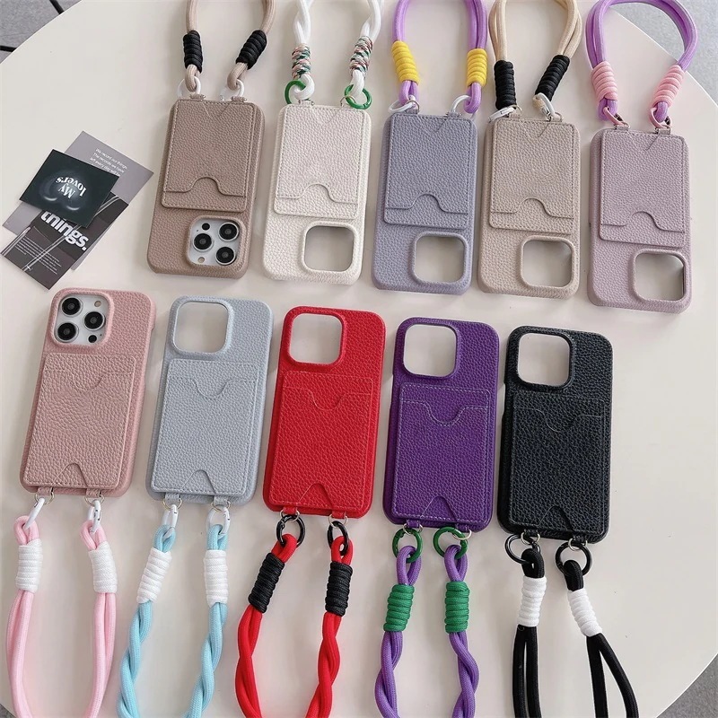 iPhone15ケース カード収納 ストラップ付き 可愛い お洒落 耐衝撃 落下防止 携帯ケース iPhone15Pro 15Plus 14 14Pro 13 12 11 13mini スマホカバー