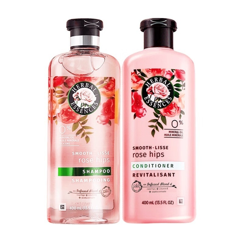 ローズアロマローションセット（シャンプー400 ml+リンス400 ml） ローズの香りで髪を潤す( 新しい外観パッケージはランダムに出荷されます )