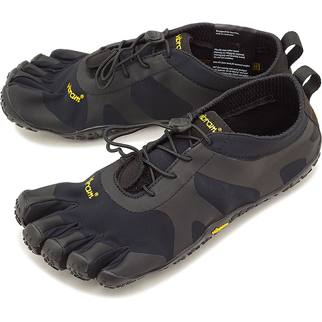 ビブラムファイブフィンガーズ メンズ Vibram FiveFingers オールラウンド アウトドア 5本指シューズ V-ALPHA ベアフット 靴 Black [18M7101] 正規取扱店