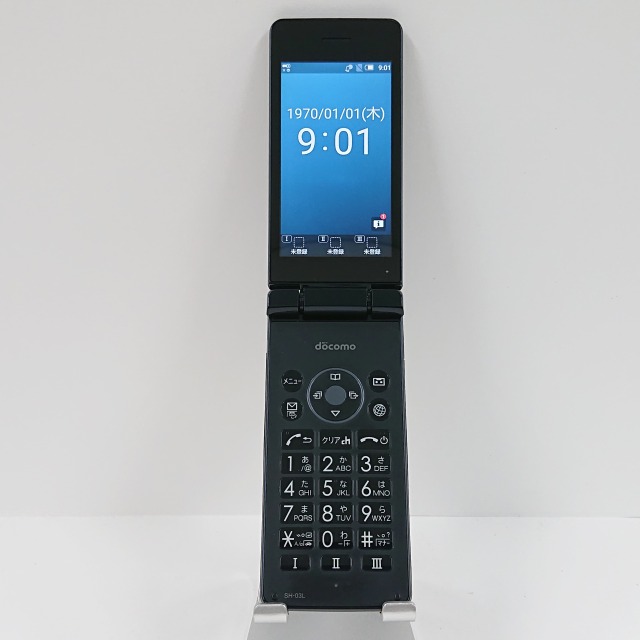 AQUOSカメラレスケータイ  SH-03L ドコモ ブラック 送料無料 本体 c08458 【中古】