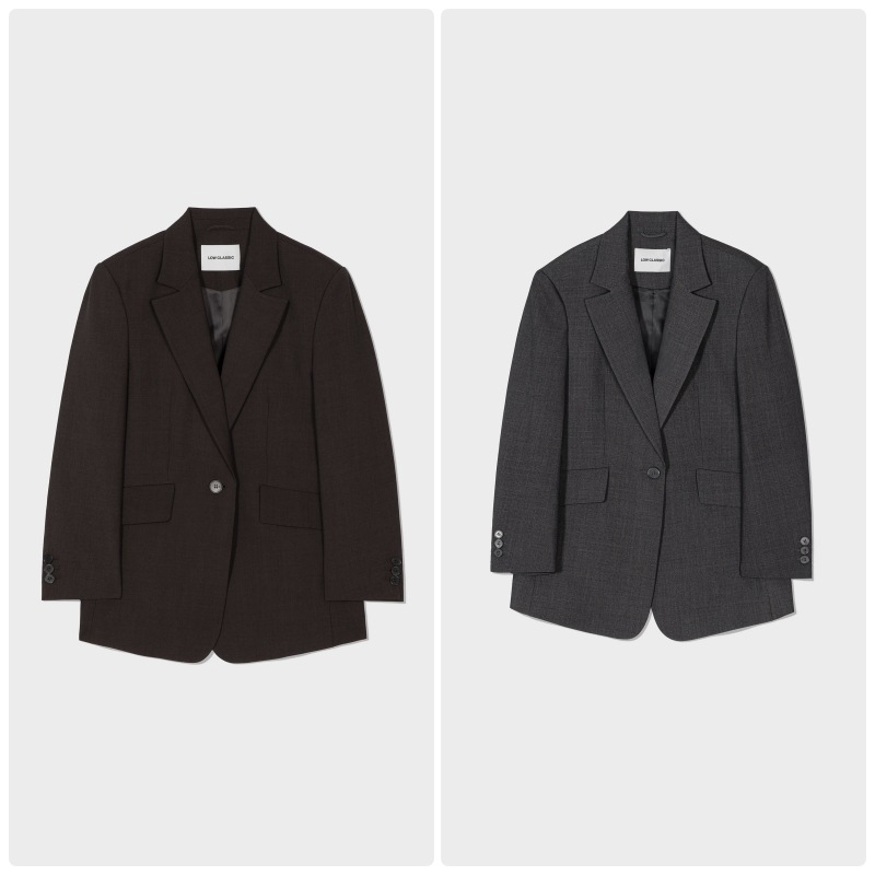 【LOW CLASSIC】 25FW OVERSIZED CLASSIC BLAZER : 2COLORS