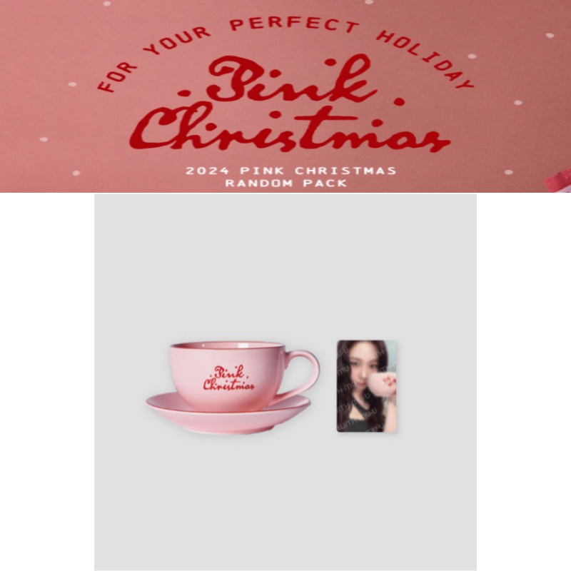 24 CUP & SAUCER SET (aespa Ver.) / 2024 PINK CHRISTMAS OFFICIAL MD