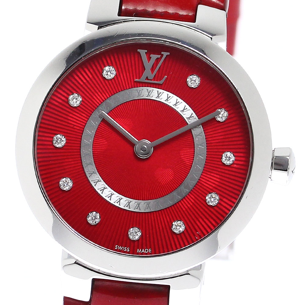 ルイヴィトン LOUIS VUITTON Q1J03 タンブール 11Pダイヤ クォーツ レディース _798294【中古】