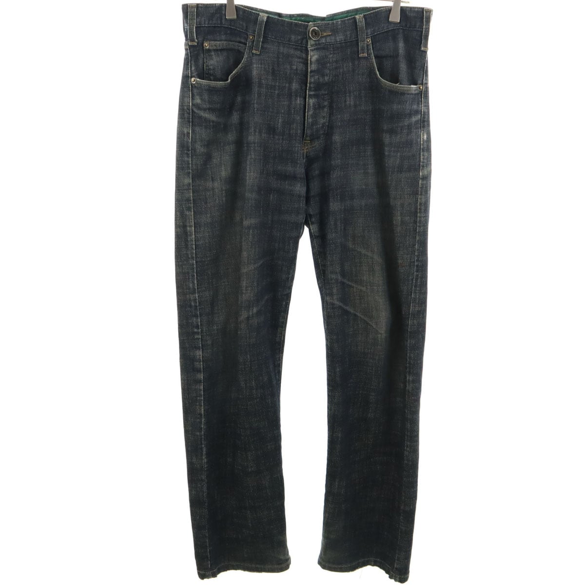 イタリア製 デニムパンツ 33 ネイビー メンズ 古着