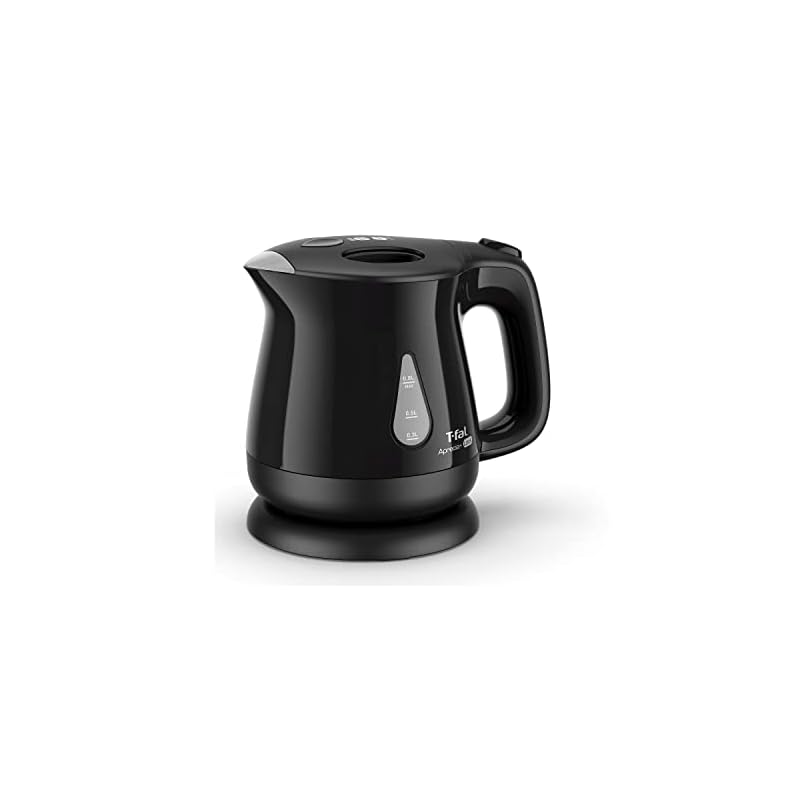 即納：ティファール 電気ケトル 0.8L 転倒お湯もれロック 省スチーム設計 「アプレシア・プラス ロック ブラック」 KO5408JP