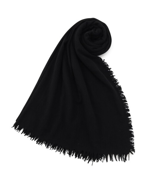 [最安値挑戦]ストール ASAUCE MELER（アソースメレ）ファインラムエアリーソリッドストール レディース