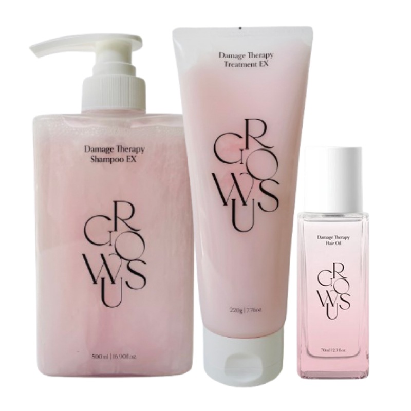 ダメージセラピー 3点セット(シャンプーEX 500ml+トリートメント220g+ヘアオイル65ml) / 韓国 人気 髪の毛サラサラ ケラチン タンパク質 ヘアケアセット 8,019円