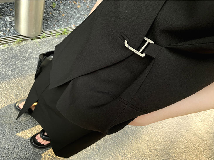 【急速出荷!】ノーカラー ベスト ジャケット レディース 春 夏 チョッキ ノースリーブジャケット きれいめ 上品 通勤 ビジネス オフィス フォーマル オフィスカジュアル OL ゆったり ミドル丈