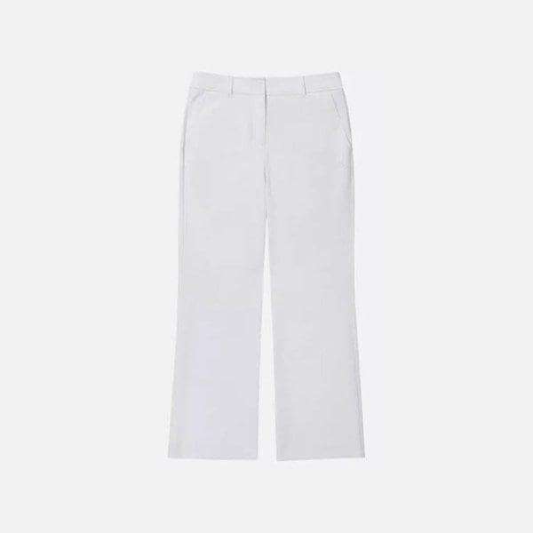 [] 女性ストレートフィットウーブンパンツW242002GPT43WHT
