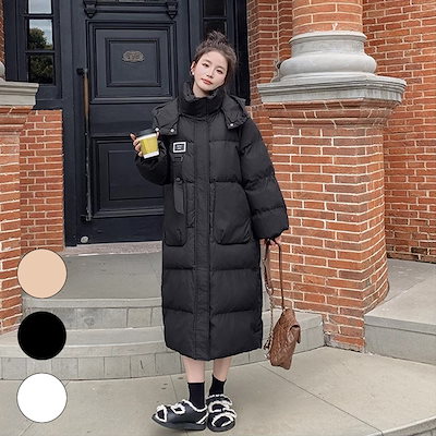 大人気 3色 韓国 ファッション ダウンコート 大きいサイズ ダウンジャケット ロングコ