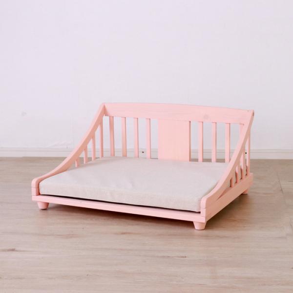 ペットベッド Mサイズ ピンク 猫犬用 ネコ ベッド おしゃれで可愛いデザイン W67.5D43H34cm pb-ti