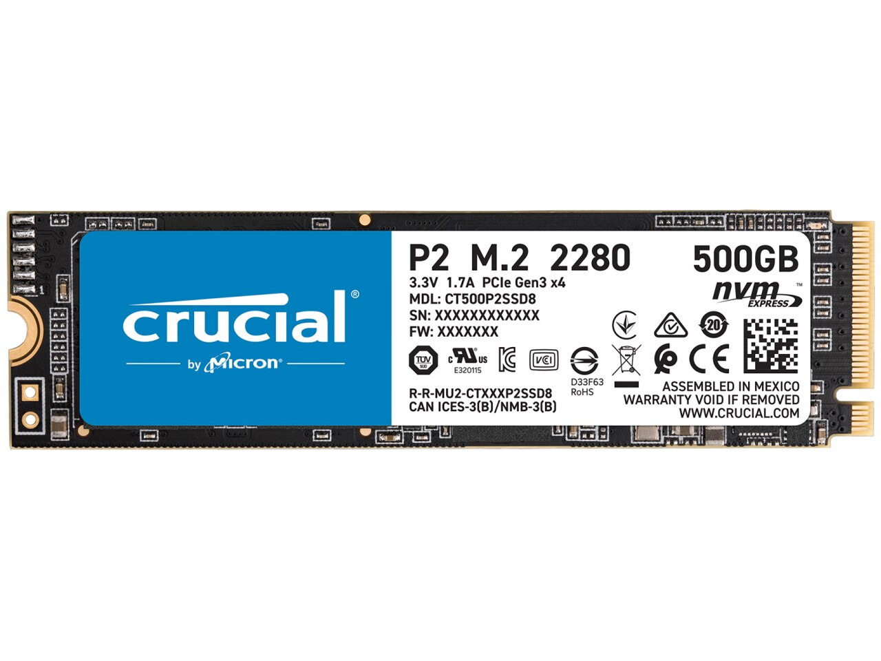 は自分にプチご褒美を P2 CT500P2SSD8JP 500GB NAND 3D 内蔵SSD - flaviogimenis.com.br