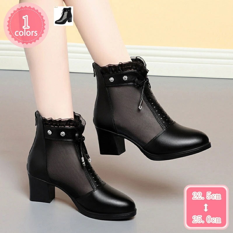 777円OFFクーポン チャンキーヒール サマーブーツ ブーツサンダル レディース 太ヒール メッシュ レース 春ブーツ 夏ブーツ キラキラ ファッションサンダル ラウンドトゥ 痛くない 疲れない グ