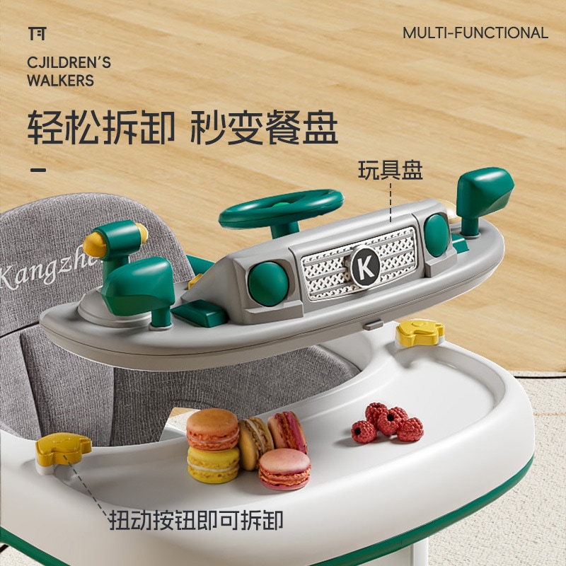 子供のクイック折りたたみディナープレートアンチクランプハンド取り外し可能なおもちゃ料理oレギング5速調整可能な通気性ワーカー