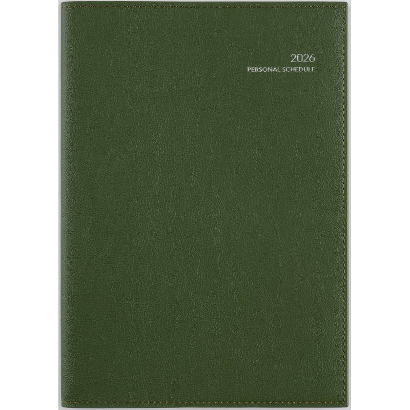 （まとめ買い）高橋書店 2026年 手帳 No.503 ディアクレールラプロ3 A5判 月間ブロック式 グリーン [x3]