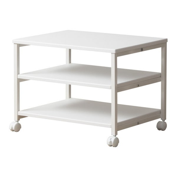 岩附 IWT-18 WH プリンターワゴン ホワイト メーカー直送