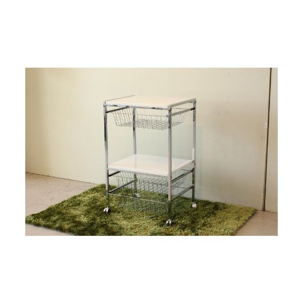 東馬 ファイン 49ワゴン WH ホワイト [キャスター付ワゴン] メーカー直送