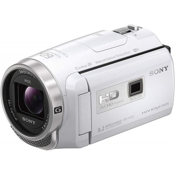【中古】ソニー SONY ビデオカメラ Handycam 光学30倍 内蔵メモリー32GBホワイト HDR-PJ675 WC