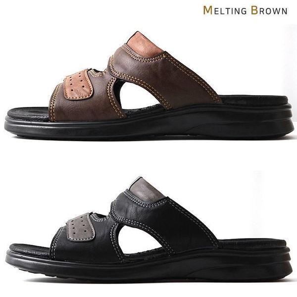 [] 男性用身長アップスリッパ メンズオフィススリッパ レザースリッパ AD3 (2963605A) 4,586円