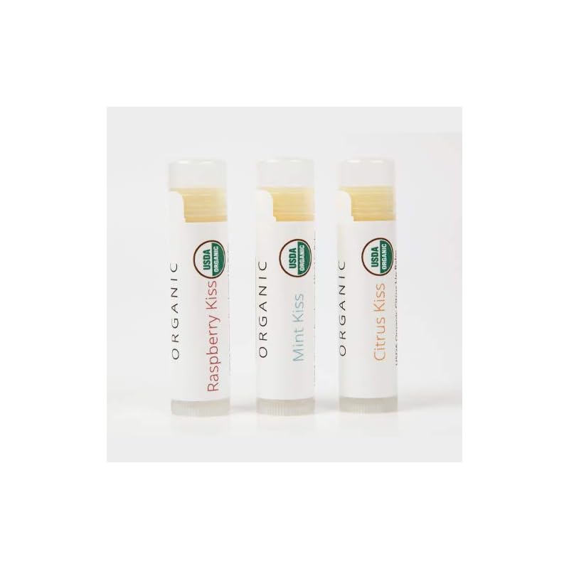 3本セット オーガニック リップクリーム Utila Organic（ラズベリーミントシトラス）USDA Organic Lip Balm