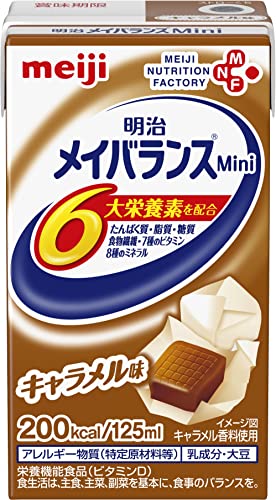 サイズ：125ミリリットル (x 24) メイバランスミニ キャラメル味 125ml*24本 【ケー
