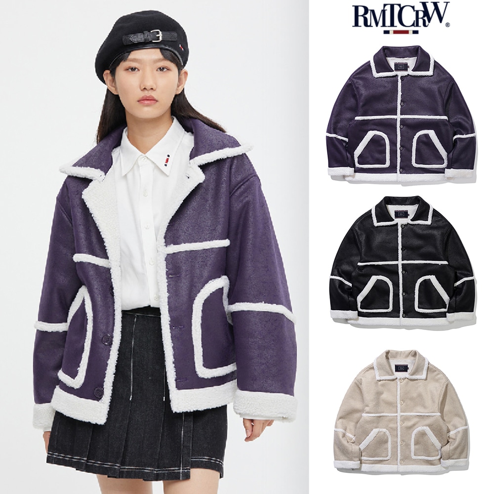 【ROMANTIC CROWN】MINIMAL MOUTON JACKET
