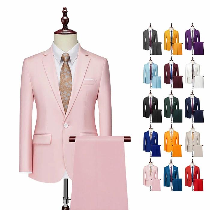 出荷が迅速である 独占販売 スーツ メンズ カラースーツ 2点セット 15色 ステージ衣装 フォマール スーツ 1個ボタン 大人 結婚式 二次会 忘年会 新年会 ステージ パーティー スーツ 発表会 5,235円