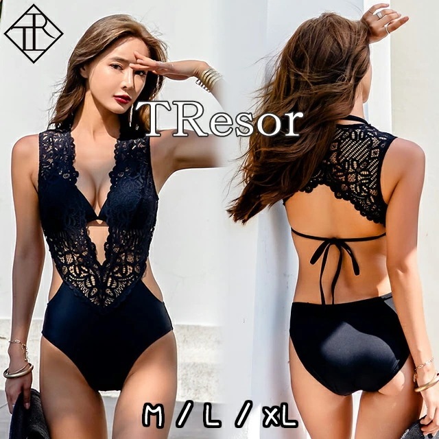 【即納】水着 レディース 水着 体型カバー ビキニ ビキニ 人気 盛れる セクシー リゾート 20代 30代 40代 ママ オトナ女子 小胸 胸 盛り プール 海 温泉 モノキニ レース リボン ワン 8,727円