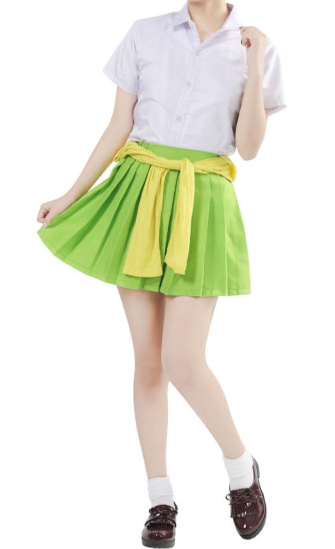 五等分の花嫁 風 中野一花 コスチューム コスプレ衣装 4点セット サイズS―XL