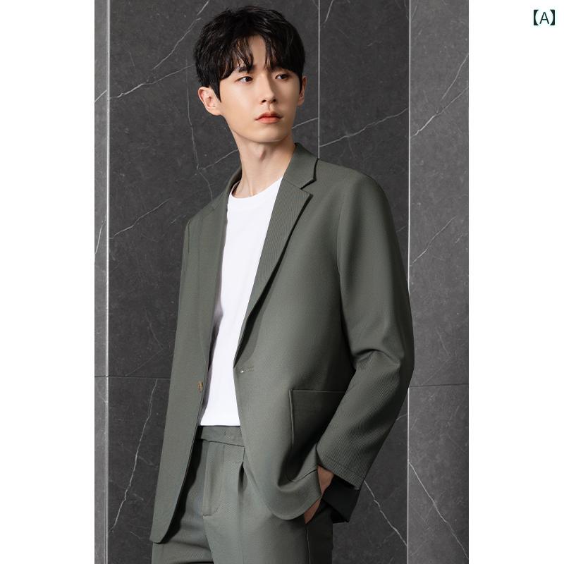 ビジネス　スーツ　ジャケット カジュアル スーツ メンズスーツ ジャケット ハイエンド 薄手 春秋型 婚約 スーツ小 上着 結婚式