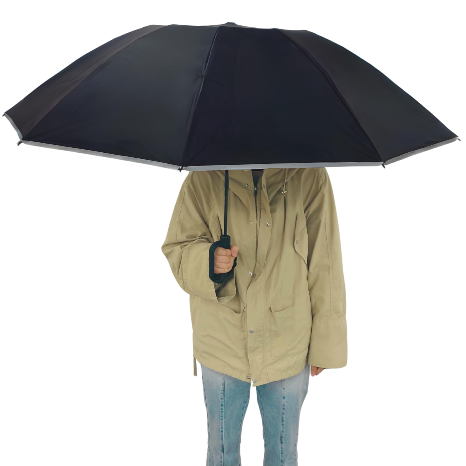 【brocky】 折りたたみ傘 メンズ 傘 折り畳み傘 日傘 晴雨兼用 強風対策 ブラック