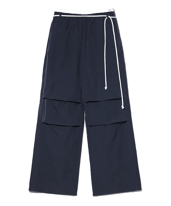 YOUHEE ■ COTTON LAYERED BANDING WIDE PANTS COTTON CANVAS WIDE LEG PANEL PANTS – THE SHOP YOHJI YAMAMOTO