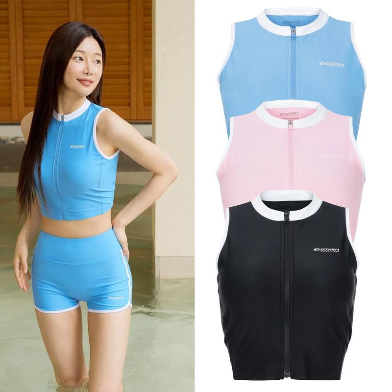 [24S/S] DWSW98043 フレッシュベント 女性 スリーブレス ドルフィン セットアップ ウォータートップ ラッシュガード 4,527円