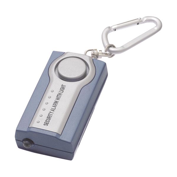 （まとめ）ヤザワLEDライト付セキュリティアラーム ブルー SE25BL 1個[x10セット]