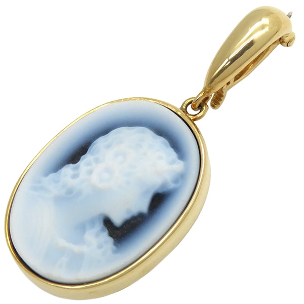 TASAKI TASAKI ペンダントトップ カメオ K18YG イエローゴールド チャーム 【中古】