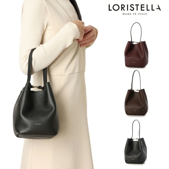 ロリステッラ loristella 巾着バッグ レザー 2WAY LORISTELLA BETH 2932 ハンドバッグ ストラップ お洒落 人気 インスタグラム ショルダーバッグ レディース お出
