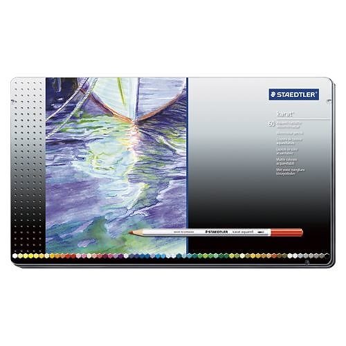 カラトアクェレル水彩色鉛筆60色 125M60 00068734