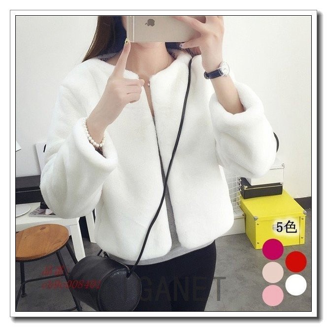 ボレロ結婚式毛皮コートアウター冬用フェイクファーレディースもこもこ防寒同窓会謝恩会ホワイト5色ベージュファーファーコート