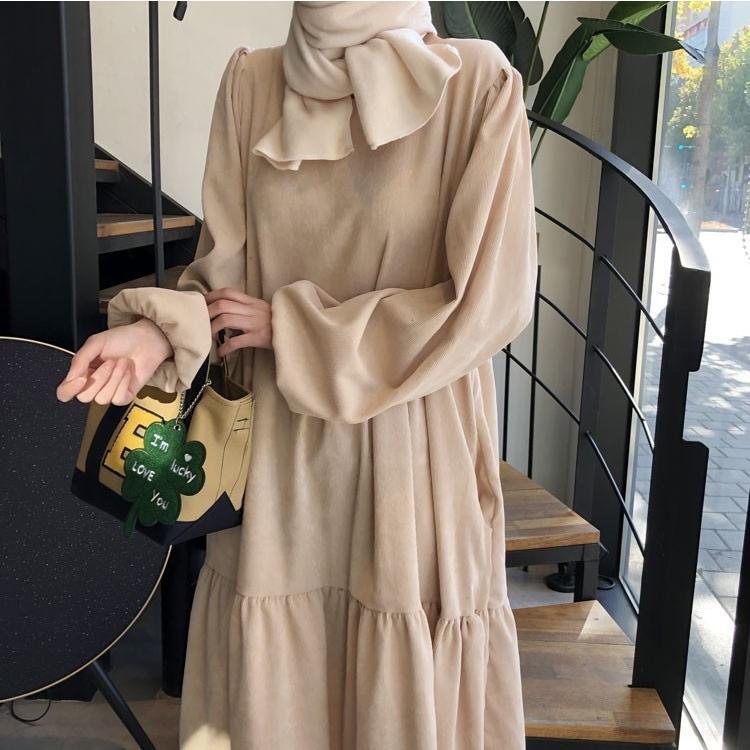 ワンピース レディース ロングワンピース 長袖 スリーブ 体型カバー ふんわり 着痩せ 春 春服 キレイ 大きいサイズ ゆったり カジュアル 通勤 30代 40代 かわいい 大人可愛い きれいめ