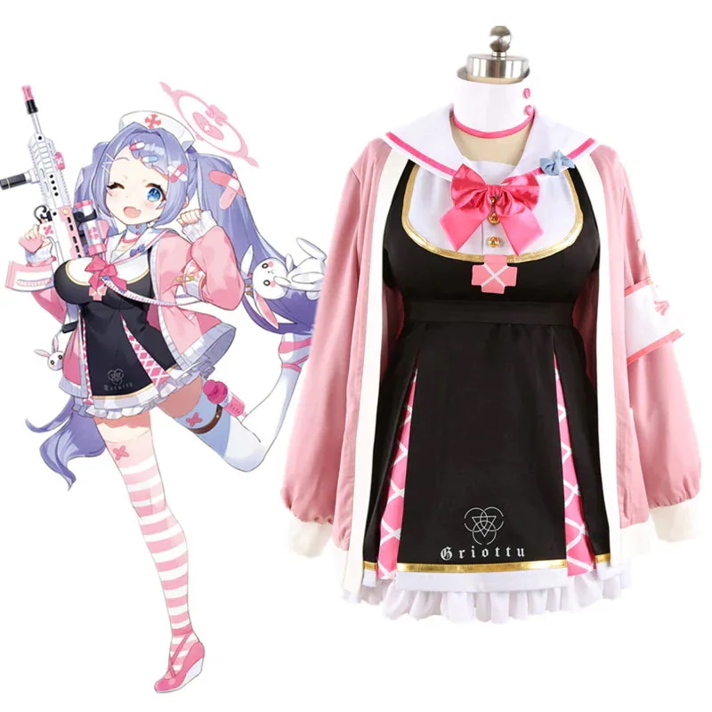 ブルーアーカイブ 朝顔ハナエ コスプレ衣装 コスチューム期間限定30％コスチューム一式