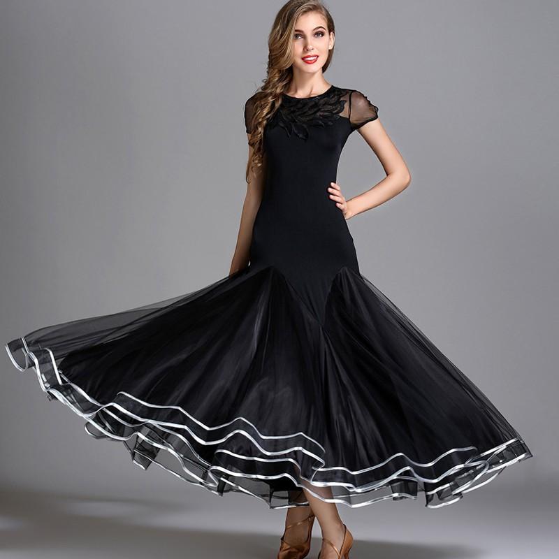 G　社交ダンス競技ドレス　モダンパーティーイベントドレス　お洒落ワンピースダンス レッスンウエア　 品番1062